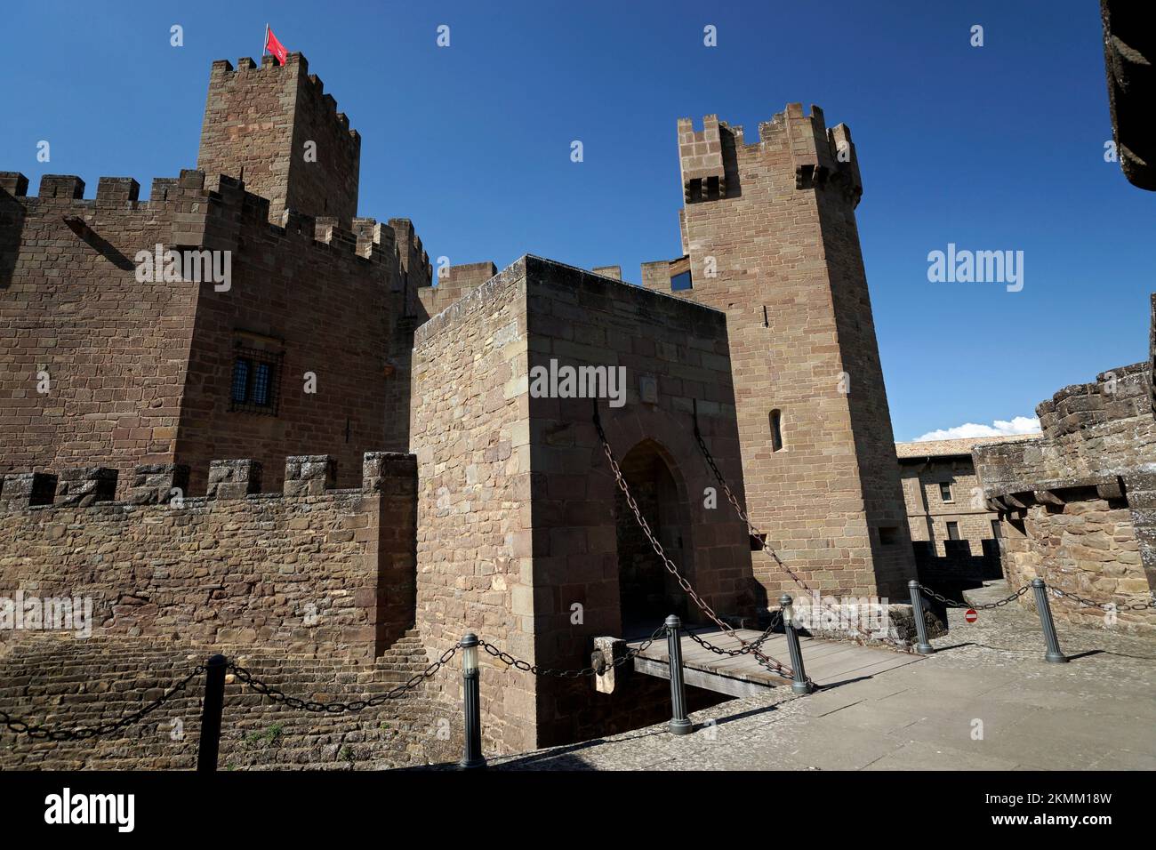 castillo de javier, navarra, iglesa,monumento,fortaleza Stock Photo
