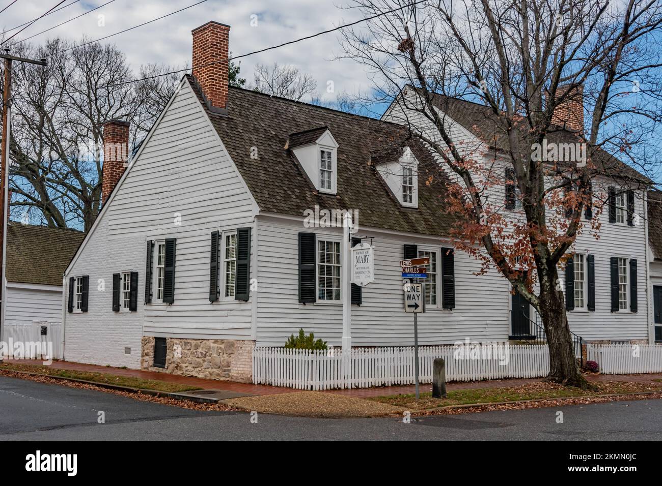 Mary Ball Washingtons Home, Fredericksburg, Virginia USA, Fredericksburg, Virginia Stock Photo