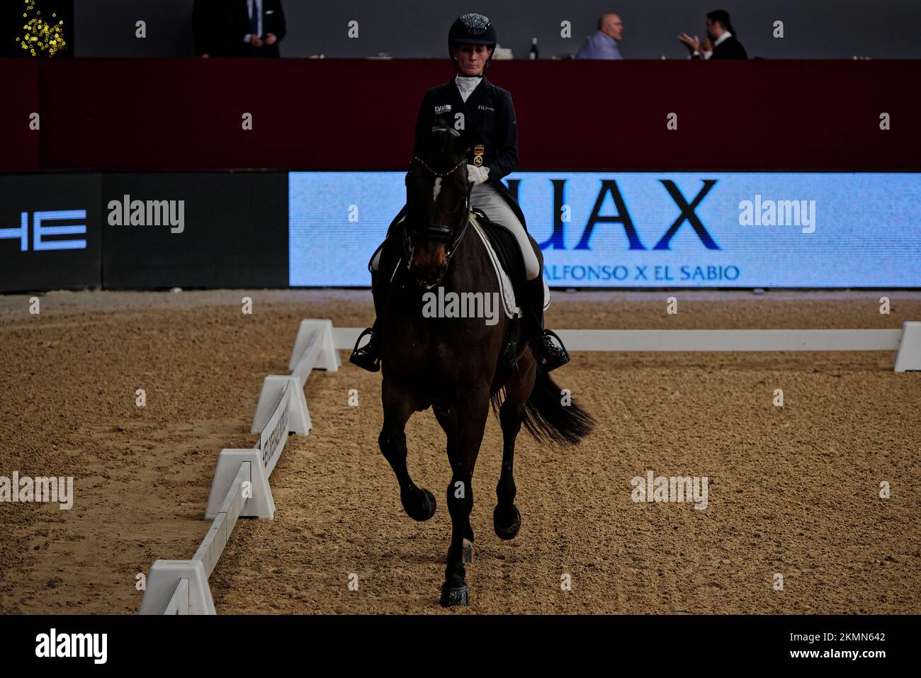 IFEMA, Madrid, Spain. 26th Nov, 2022. Madrid Horse Week 2022, FEI Dressage World Cup, Eulen Grand Prix Freestyle. Helen Langehanenberg in the picture. Madrid, Spain. Credit: EnriquePSans/Alamy Live News Stock Photo