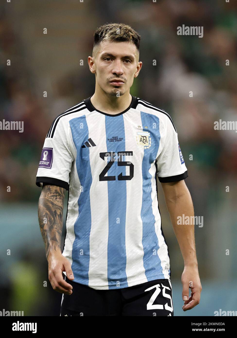 LUSAIL CITY - Lisandro Martinez of Argentina during the FIFA World Cup ...