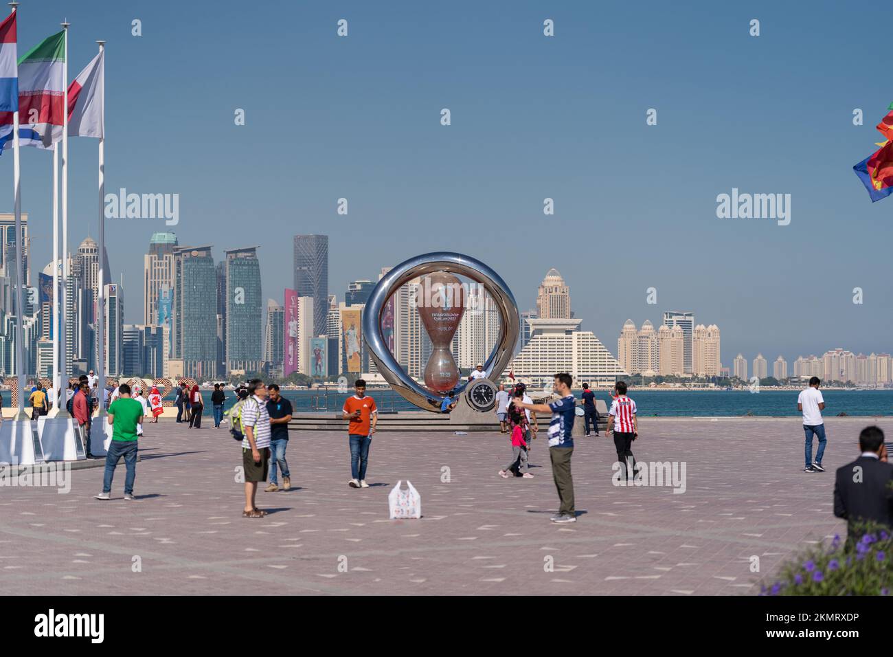 International football fan in Doha corniche during FIFA World Cup 2022 Qatar Stock Photo Alamy