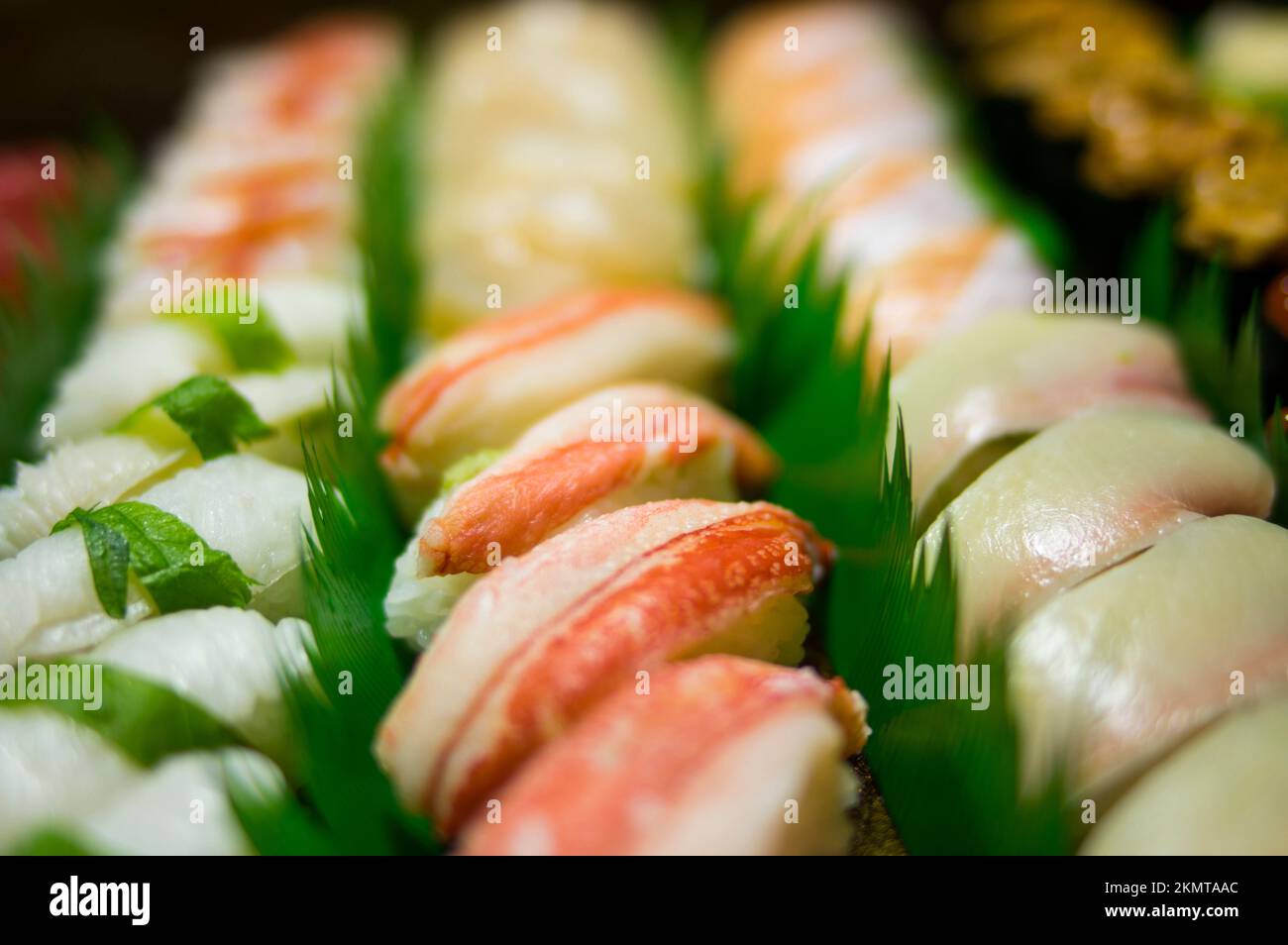 Healthy Japanese sushi, fish Stock Photo - Alamy