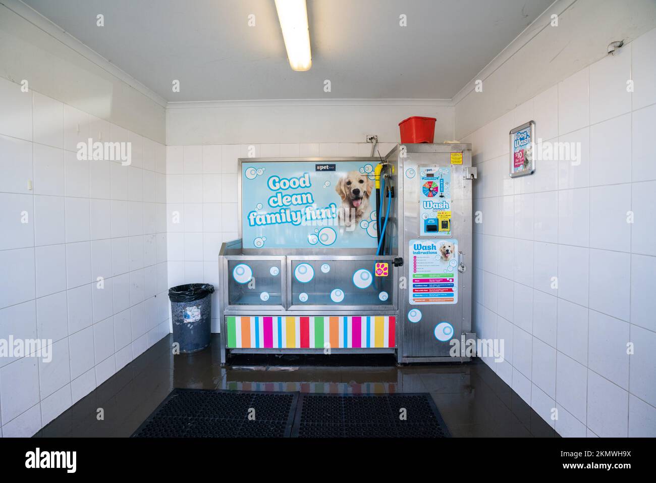 Self -service  pet wash station, Adelaide, Australia Stock Photo