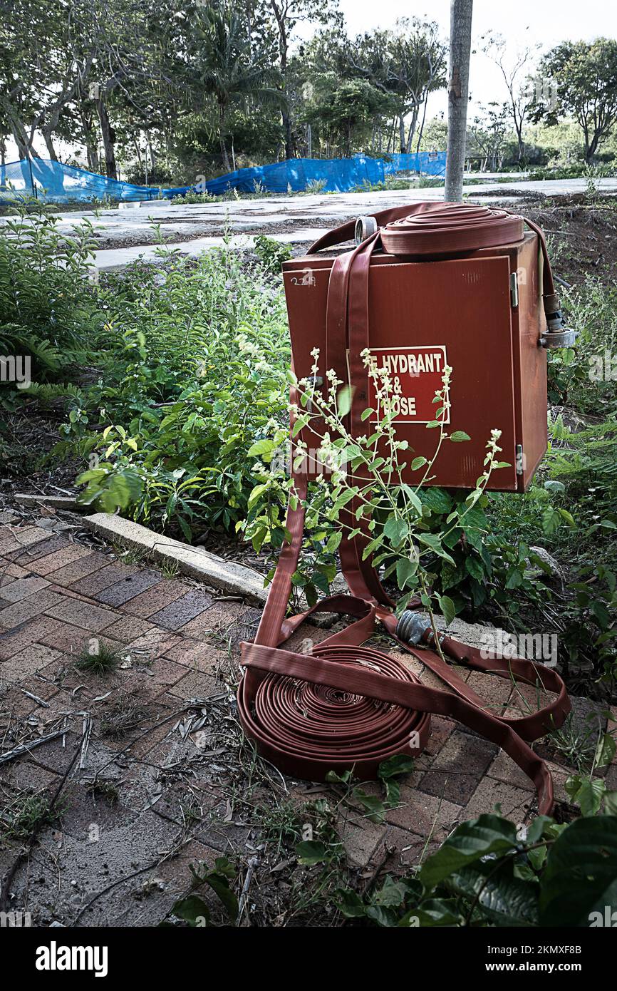 Fire hose box hydrant in hi-res stock photography and images - Alamy