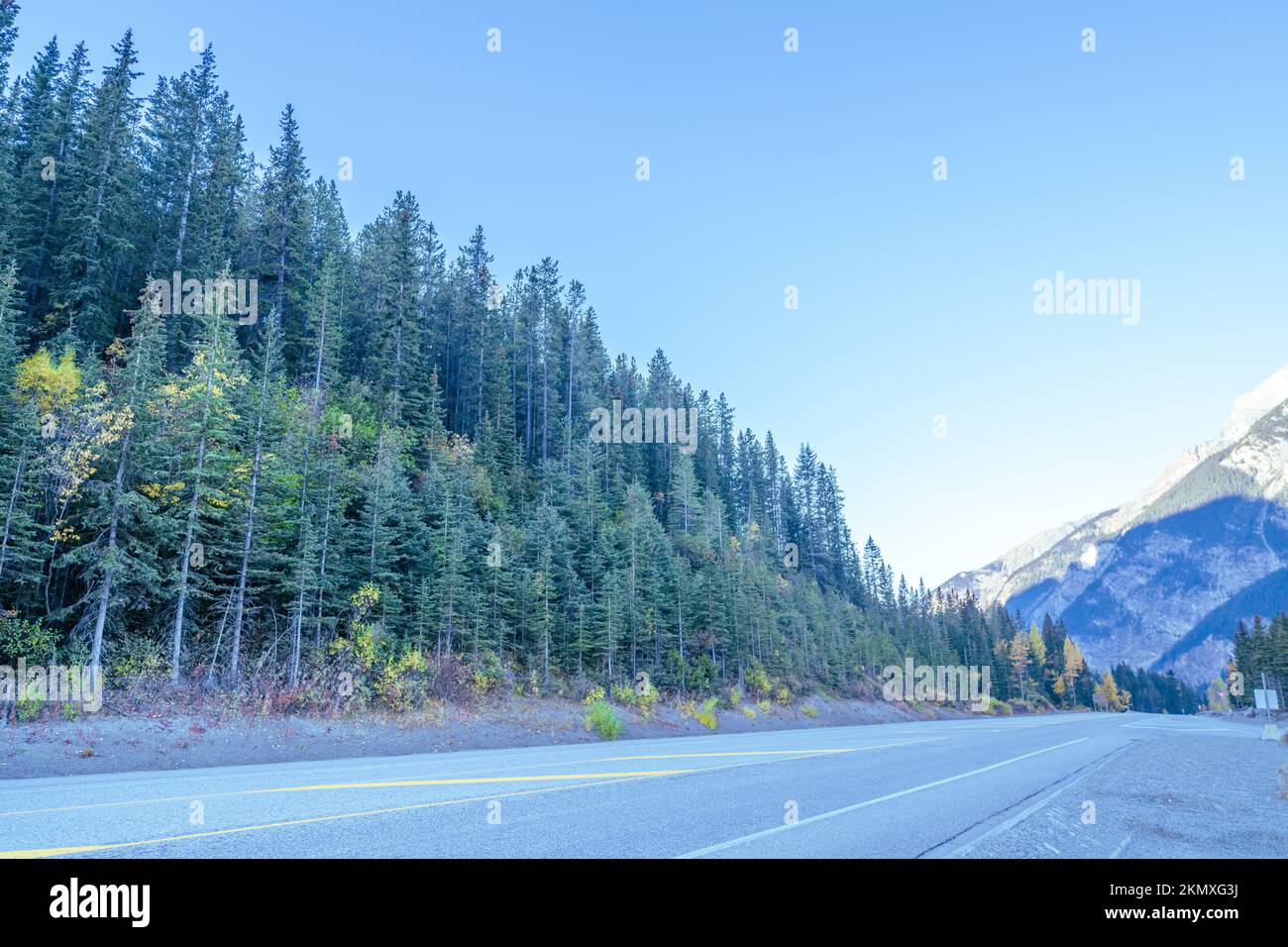 Road in rockies rocky hi-res stock photography and images - Alamy