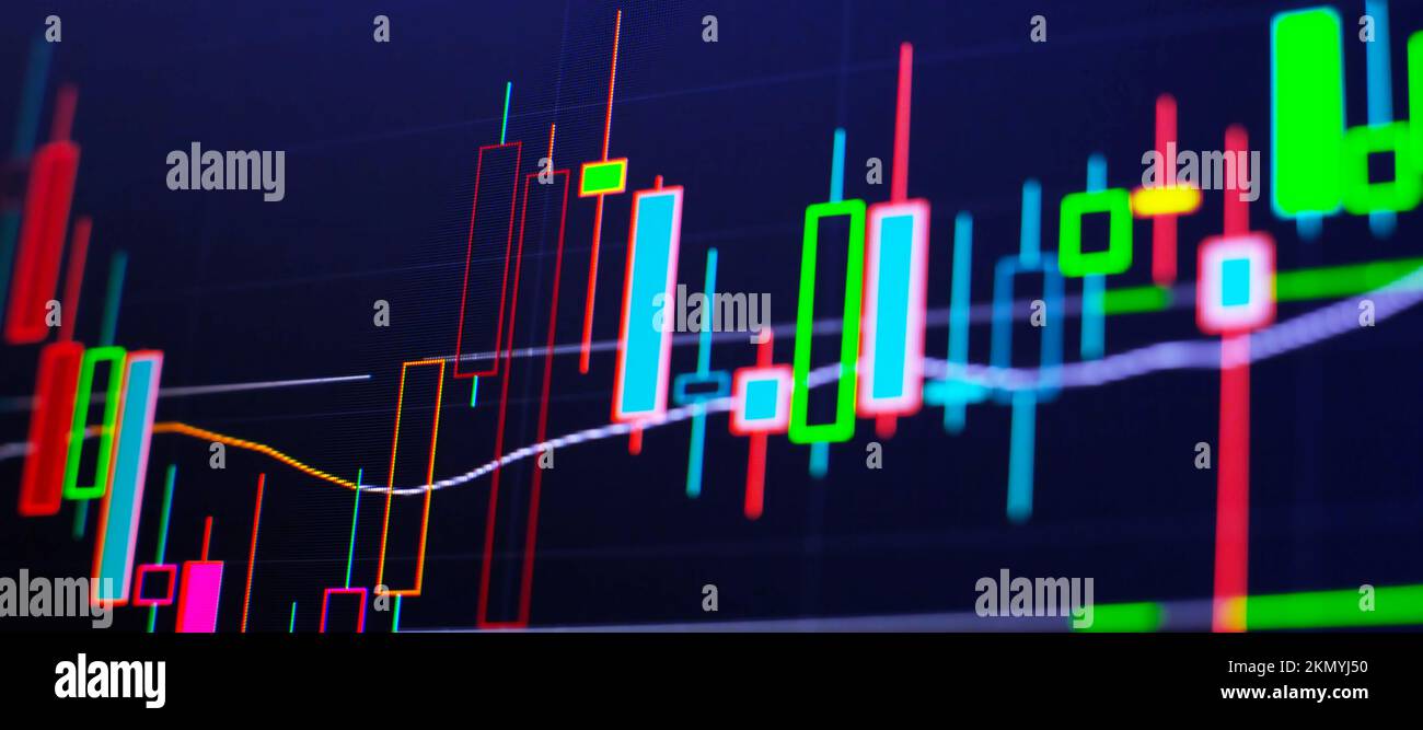 Businessman hand working on analyzing investment charts for Gold market