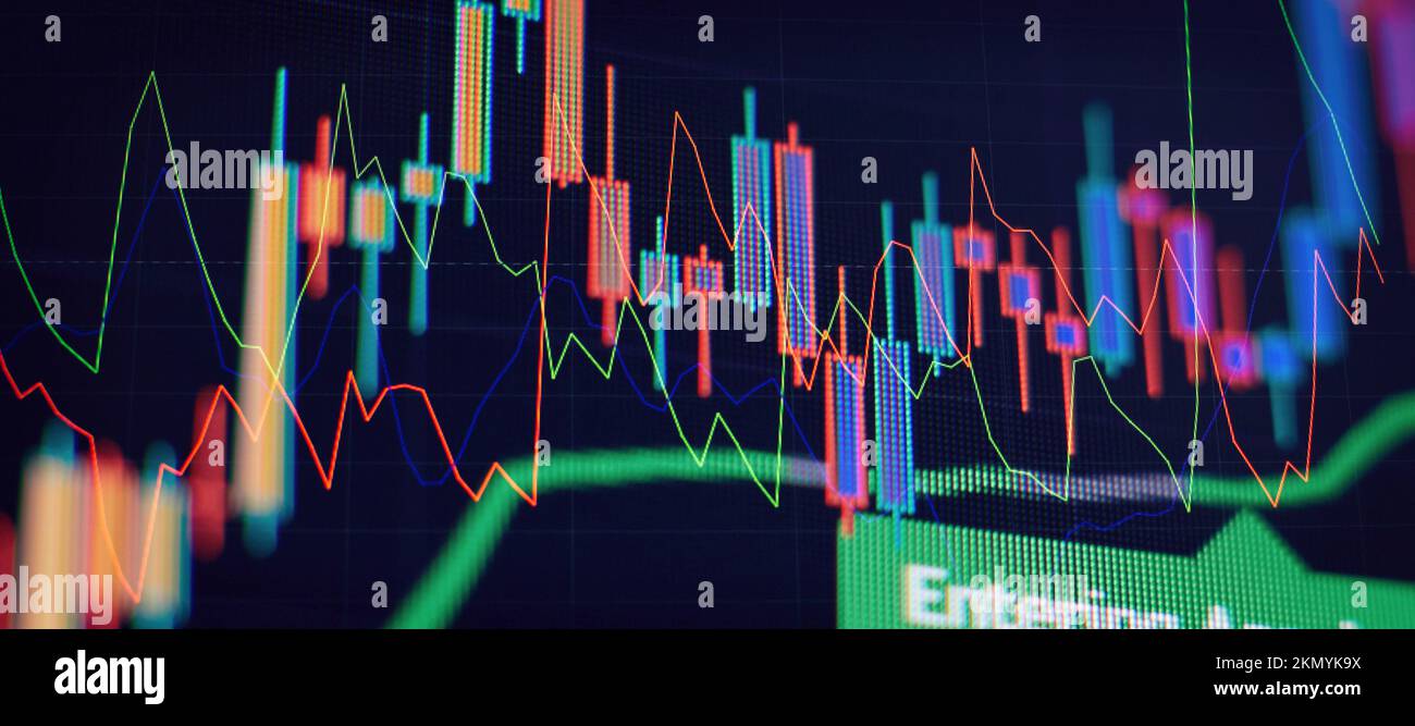 Stock or business market analysis concept. Business financial or stock ...