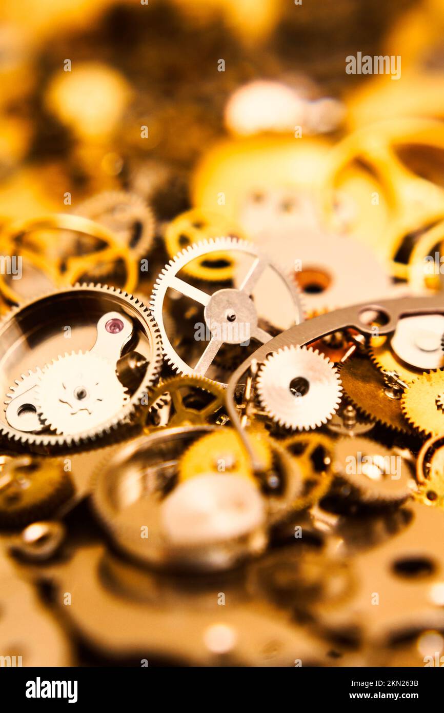 Mechanisms of a timely construct with gearing hardware and time worn