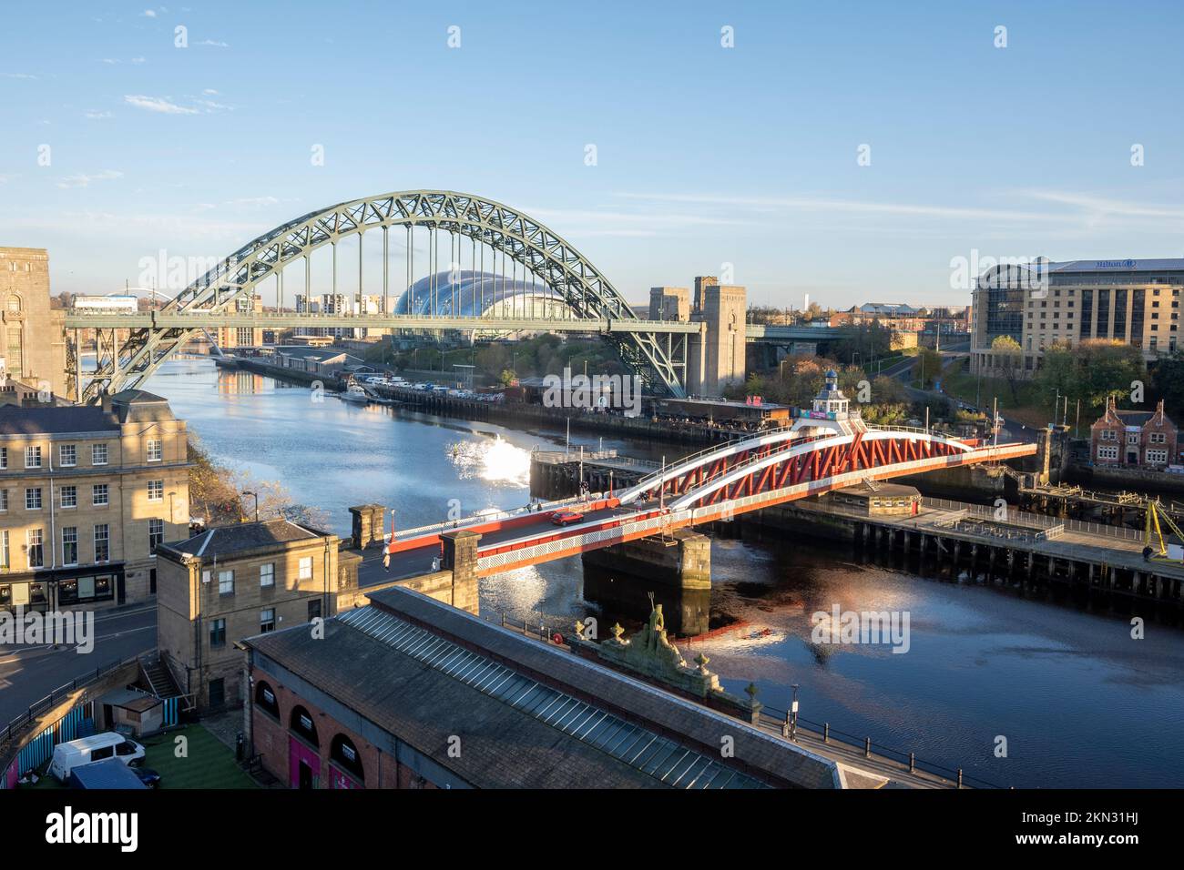Bridges over the River Tyne Stock Photo