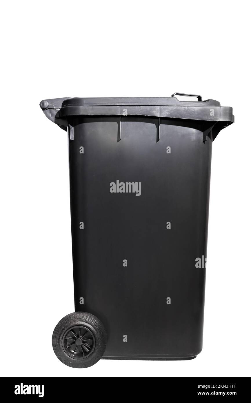 Black wheelie bin hi-res stock photography and images - Alamy