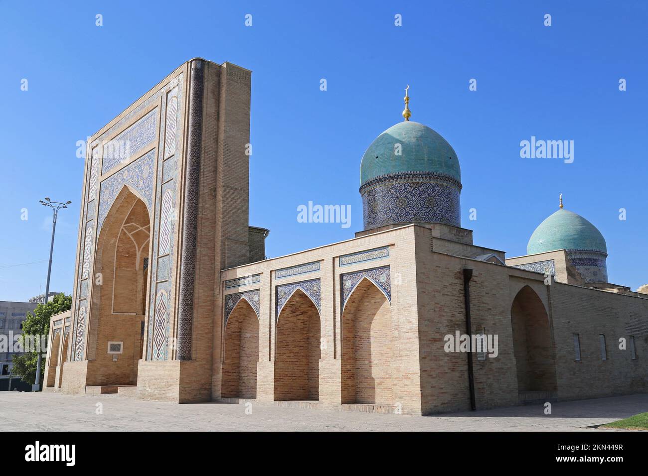 Barak Khan Madrasa, Hazrat Imam Square, Old City, Tashkent, Tashkent Province, Uzbekistan, Central Asia Stock Photo