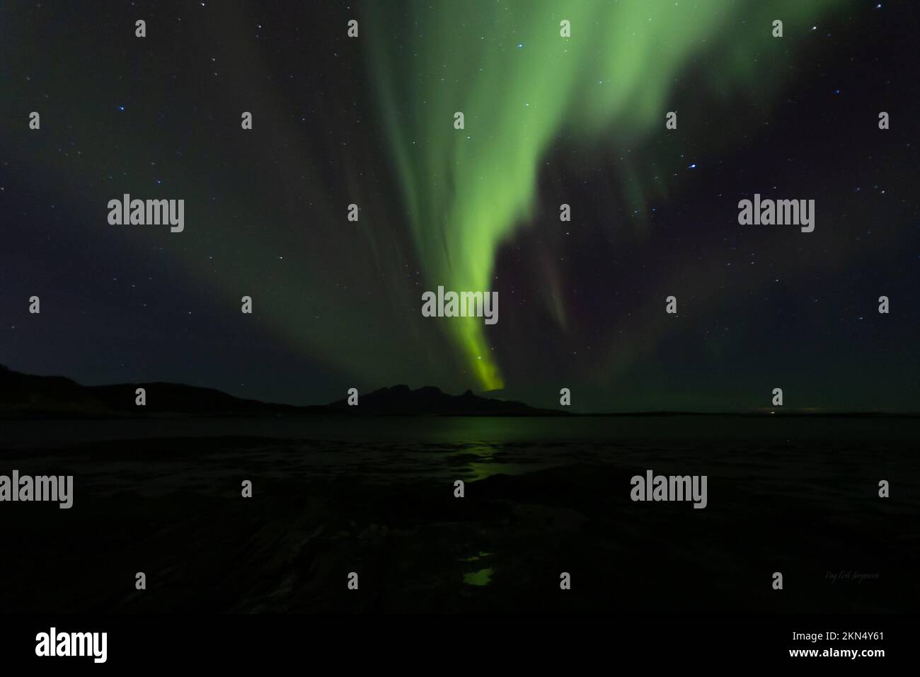 Aurora Borealis in Norway, Bodø, Mjelle out looking for the Northern Lights late one evening in
