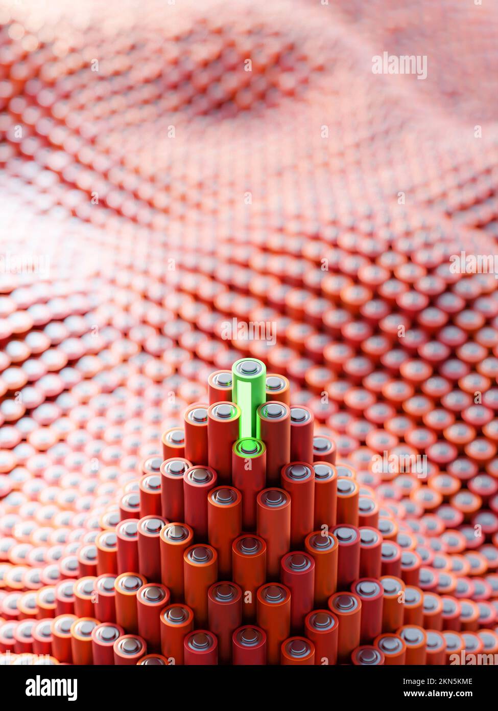 Infinite alkaline batteries on a plane with one best winning; original