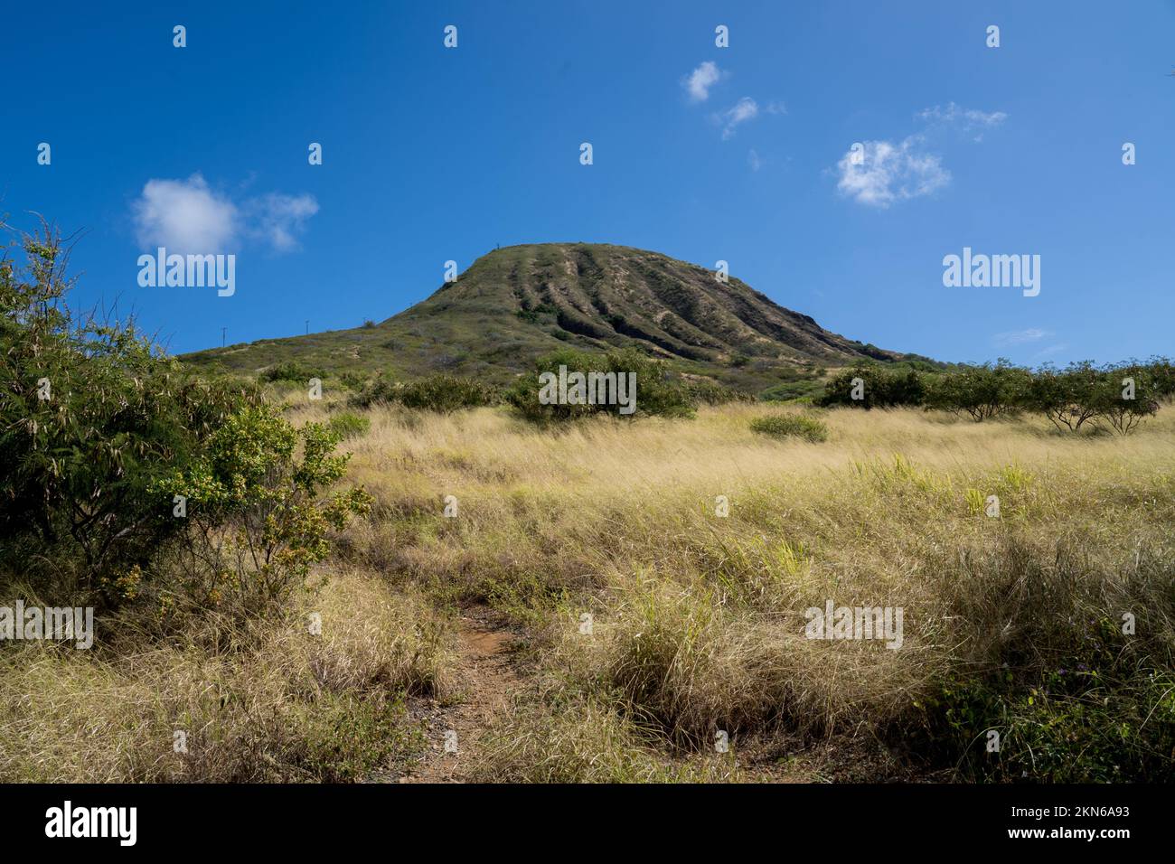 Koko Head Crater Hike on a sunny day on Oahu Hawaii Stock Photo - Alamy