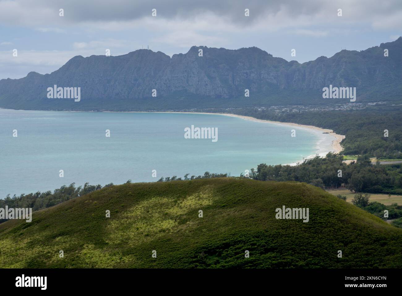 Kaiwa Ridge Lanikai Pillbox Trail hike Oahu Hawaii USA Stock Photo Alamy