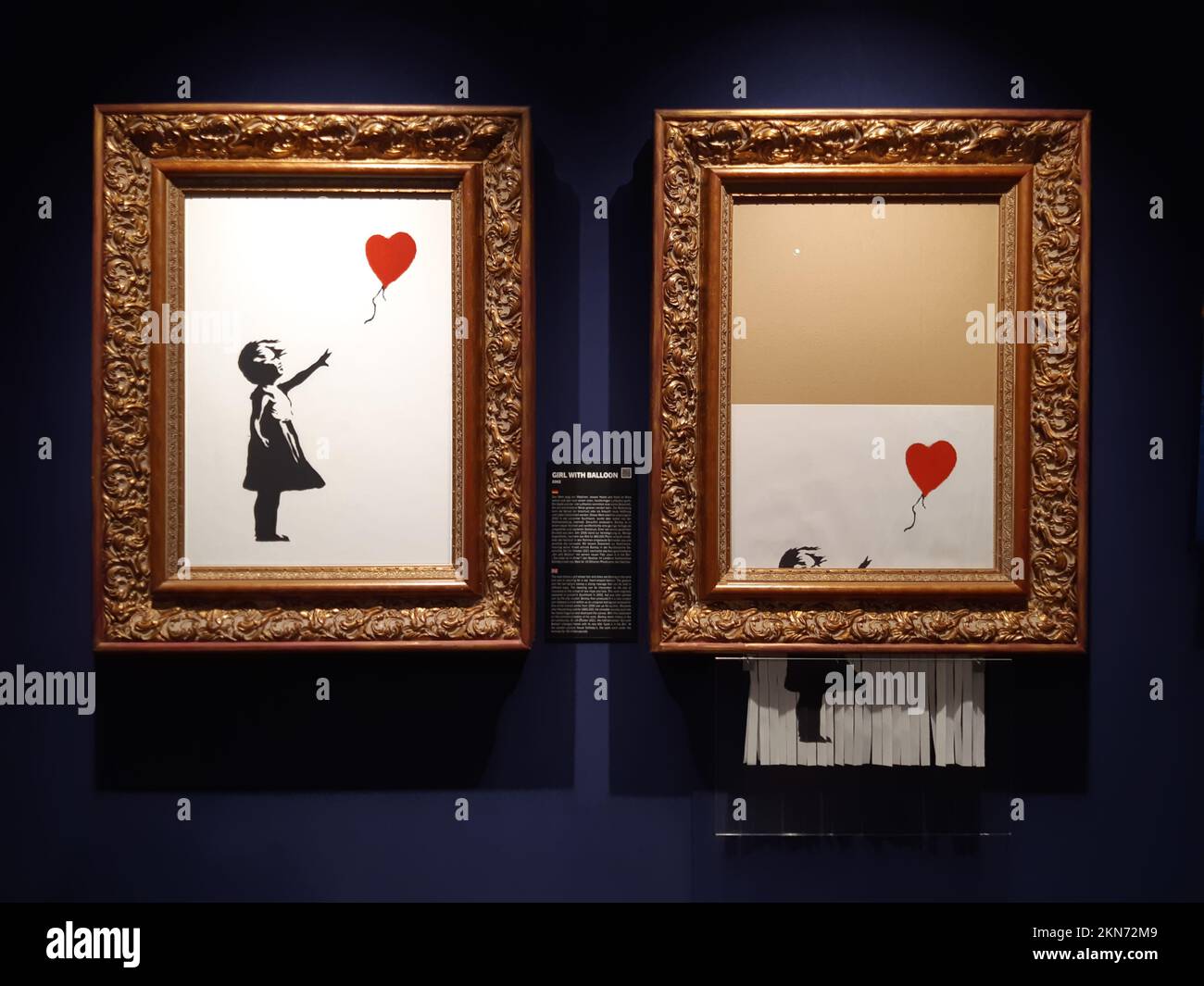 "Girl with Balloon" Ausstellung Banksy im Technikum in MülheimRuhr