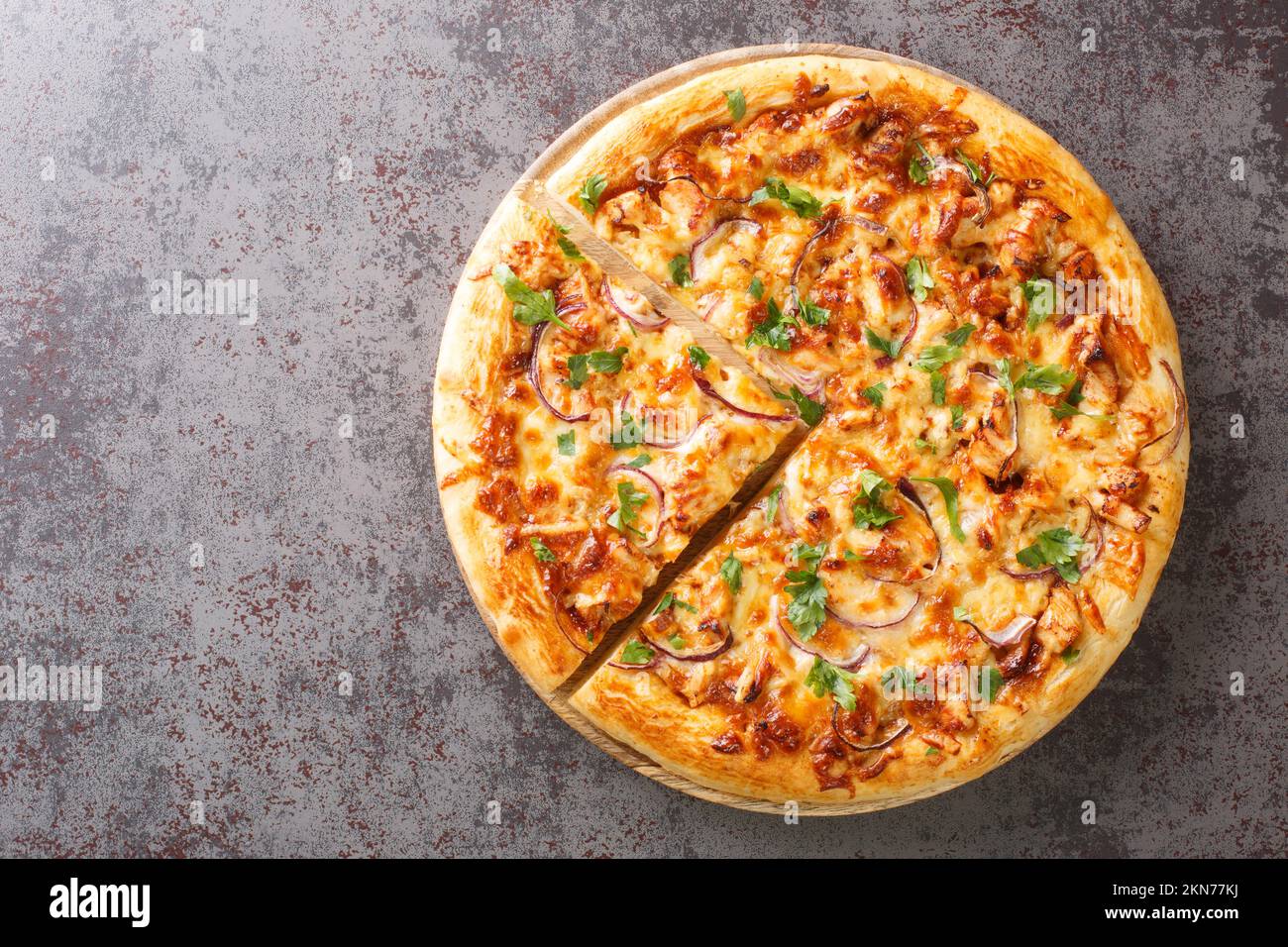 Bbq Chicken Pizza Stock Photo - Download Image Now - Pizza