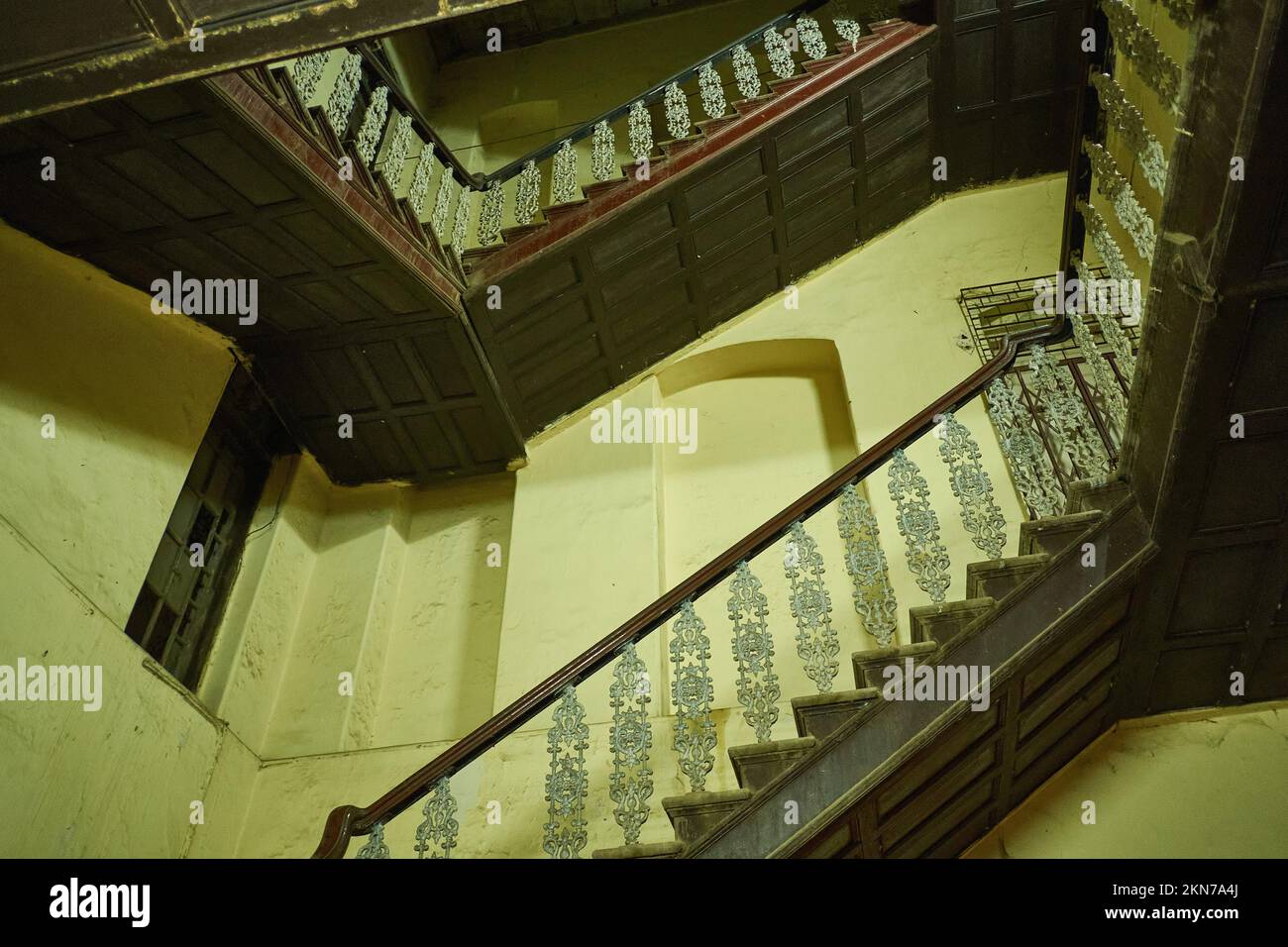 Layers of stairs in an old house in Kolkata, India Stock Photo Alamy
