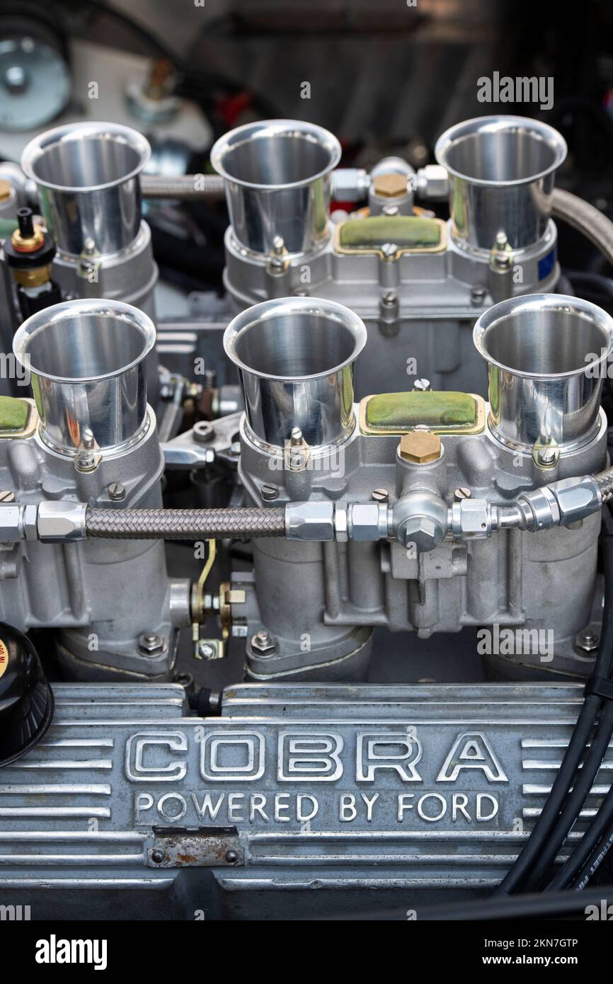 AC Cobra MkII Engine Stock Photo