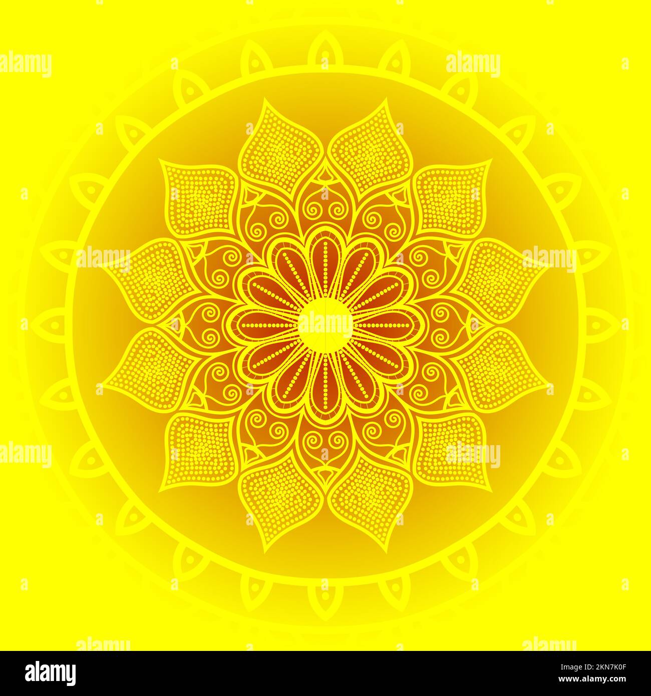 Vintage mandala art close up floral mandala art for coloring book page