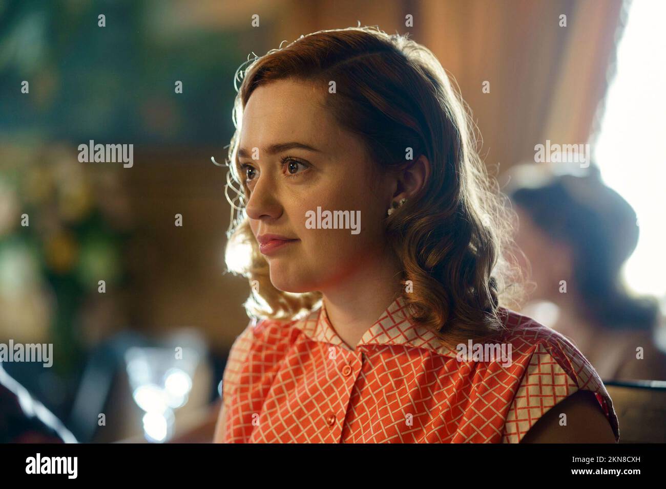 AIMEE LOU WOOD in LIVING (2022), directed by OLIVER HERMANUS. Credit: Ingenious / Film4 Productions / Album Stock Photo