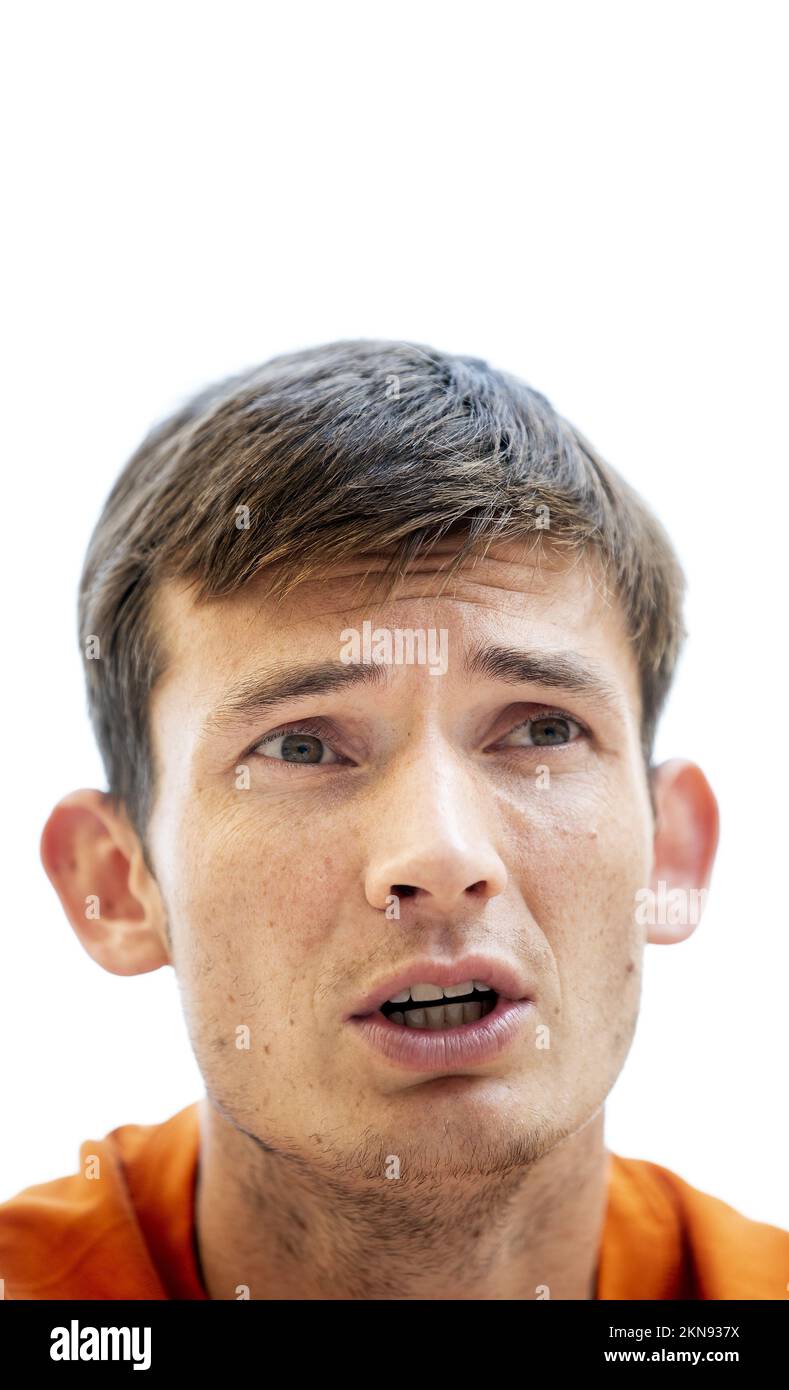 DOHA - Marten de Roon of Holland during a media meeting of the Dutch national team during the World Cup football. ANP KOEN VAN WEEL Stock Photo