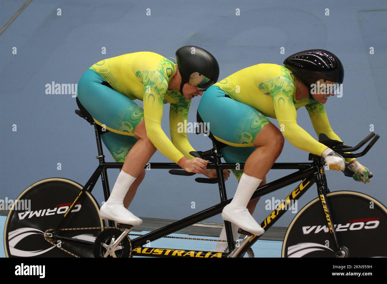Jessica GALLAGHER of Australia along with her pilot Caitlin Ward