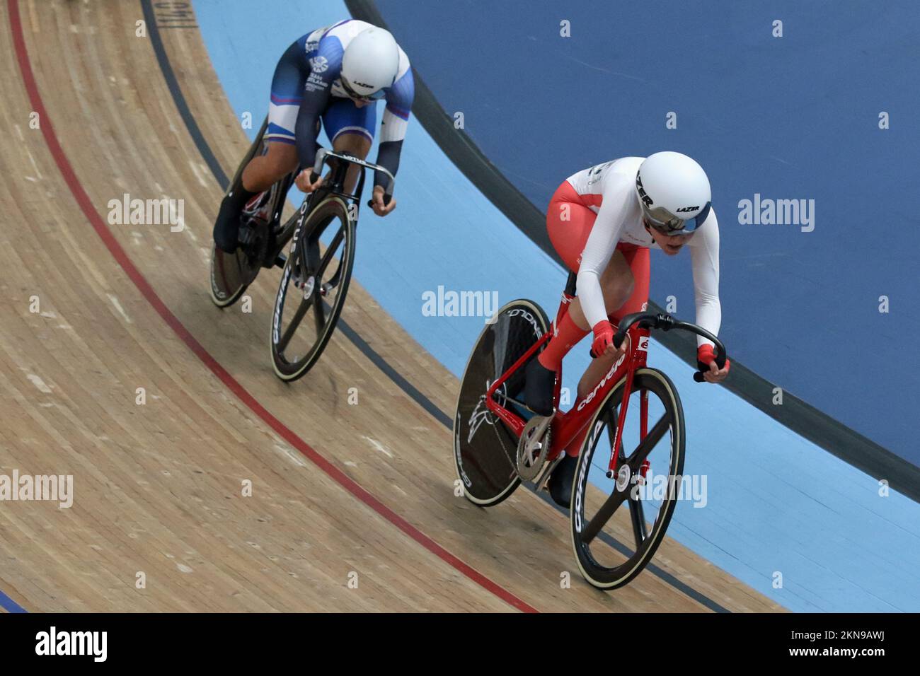 Grace LISTER of England in the Women's 10km Scratch Race Finals cycling at the 2022