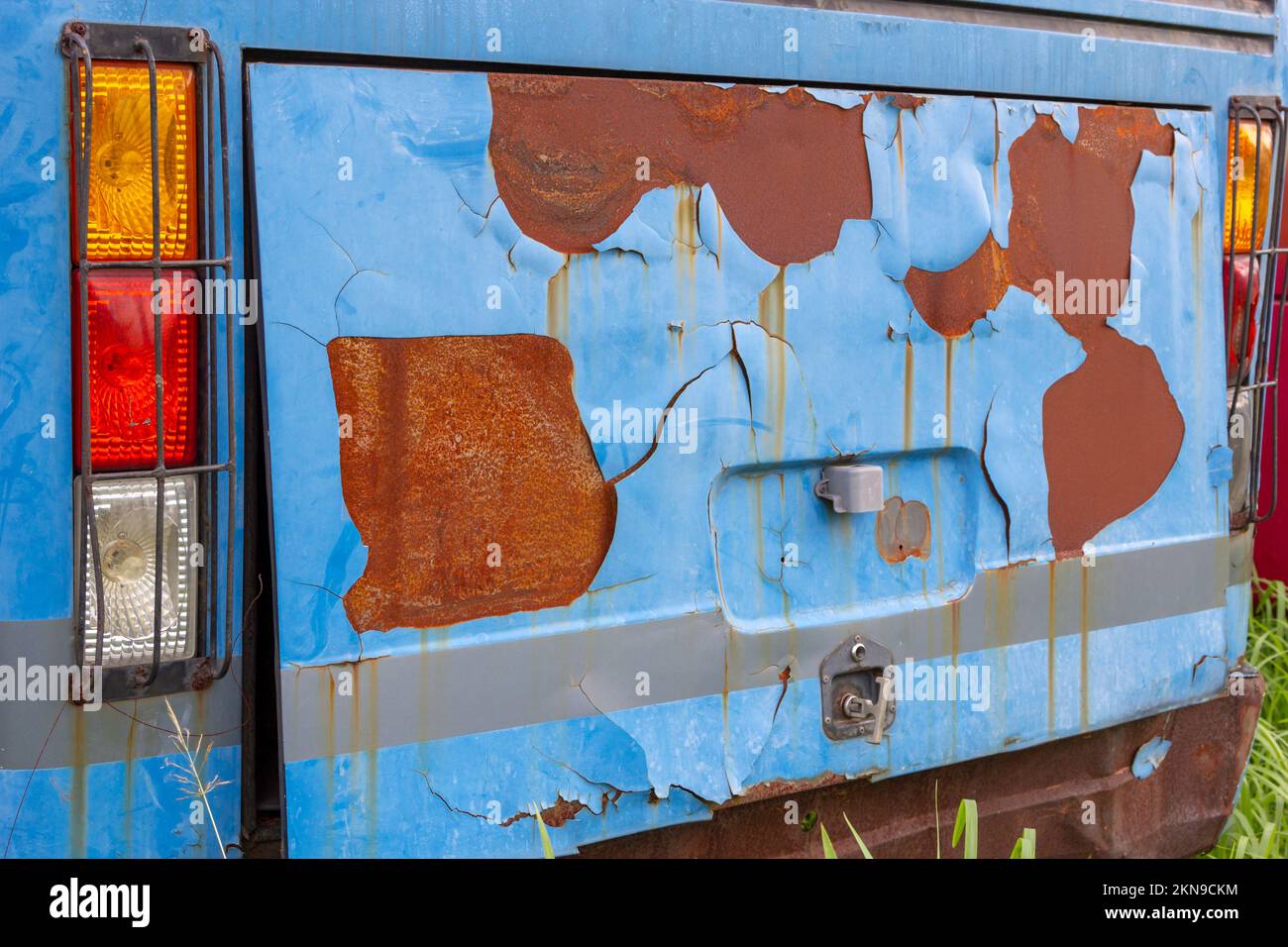 Parts of a wrecked fire engine Stock Photo Alamy