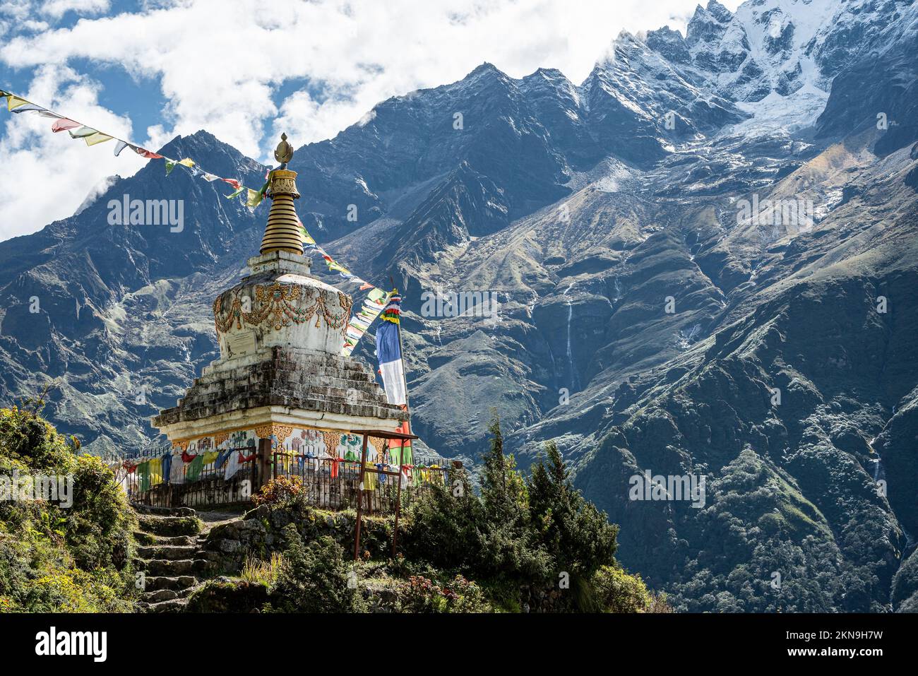 Grußkarte Mit Foto-Motiv – Mountain Am Dablam In Nepal, Blanko Innen, 144x148 Mm