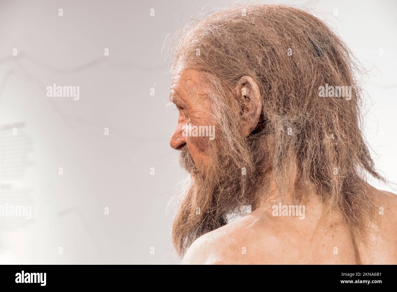Ötzi, also called the Iceman. Bozen, Italy Stock Photo