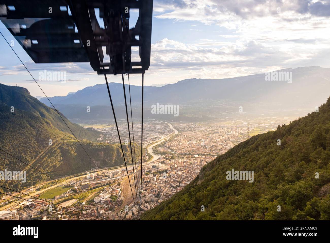 Panorama of the city. Bozen, Italy Stock Photo