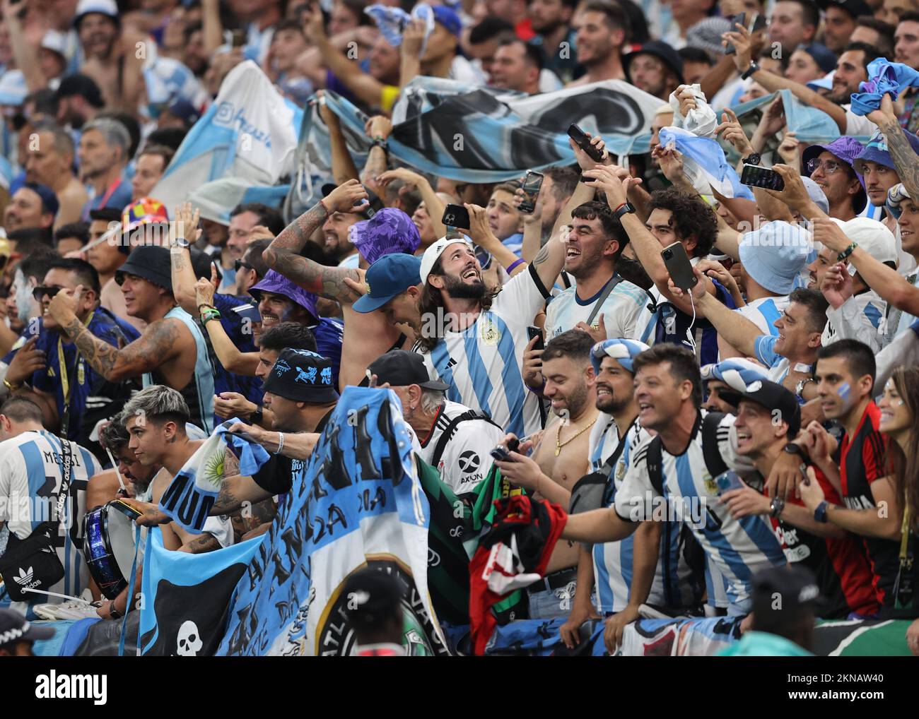 Lusail Iconic Stadium, Lusail, Qatar. 26th Nov, 2022. FIFA World Cup Football, Argentina versus