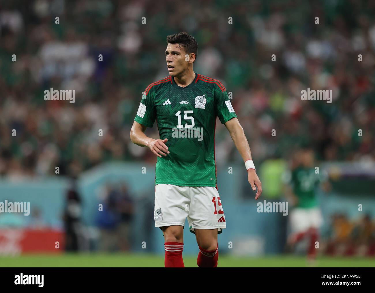 Lusail Iconic Stadium, Lusail, Qatar. 26th Nov, 2022. FIFA World Cup Football, Argentina versus Mexico; Hector Moreno of Mexico Credit: Action Plus Sports/Alamy Live News Stock Photo