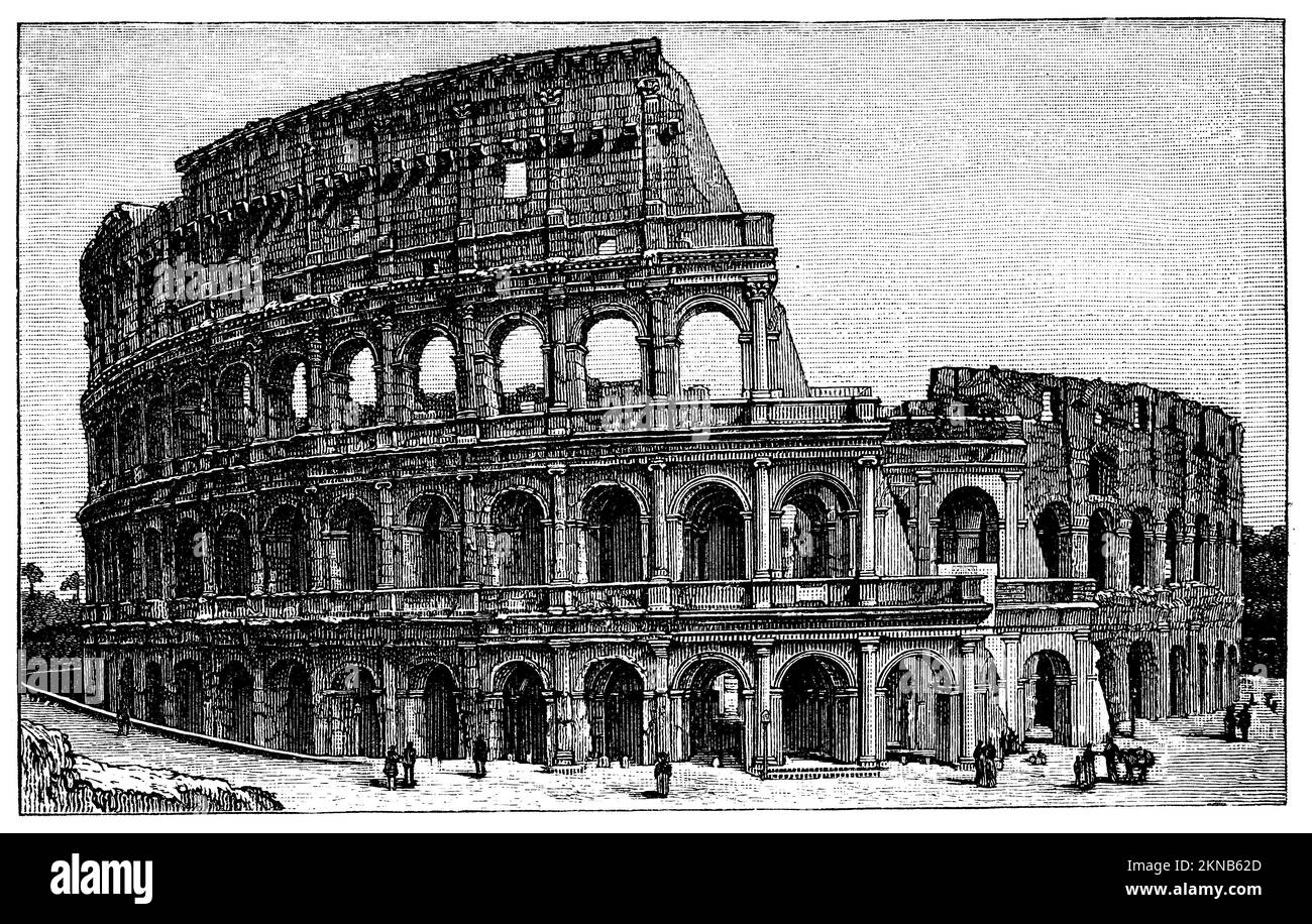 Colosseum, Italy, ,  (encyclopedia, 1898), Kolosseum in Rom, Italien, Colisée, Italie Stock Photo