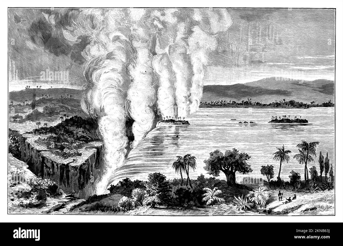 Victoria Falls of the Zambezi, Zambie, , (, ), ViktoriaFälle des