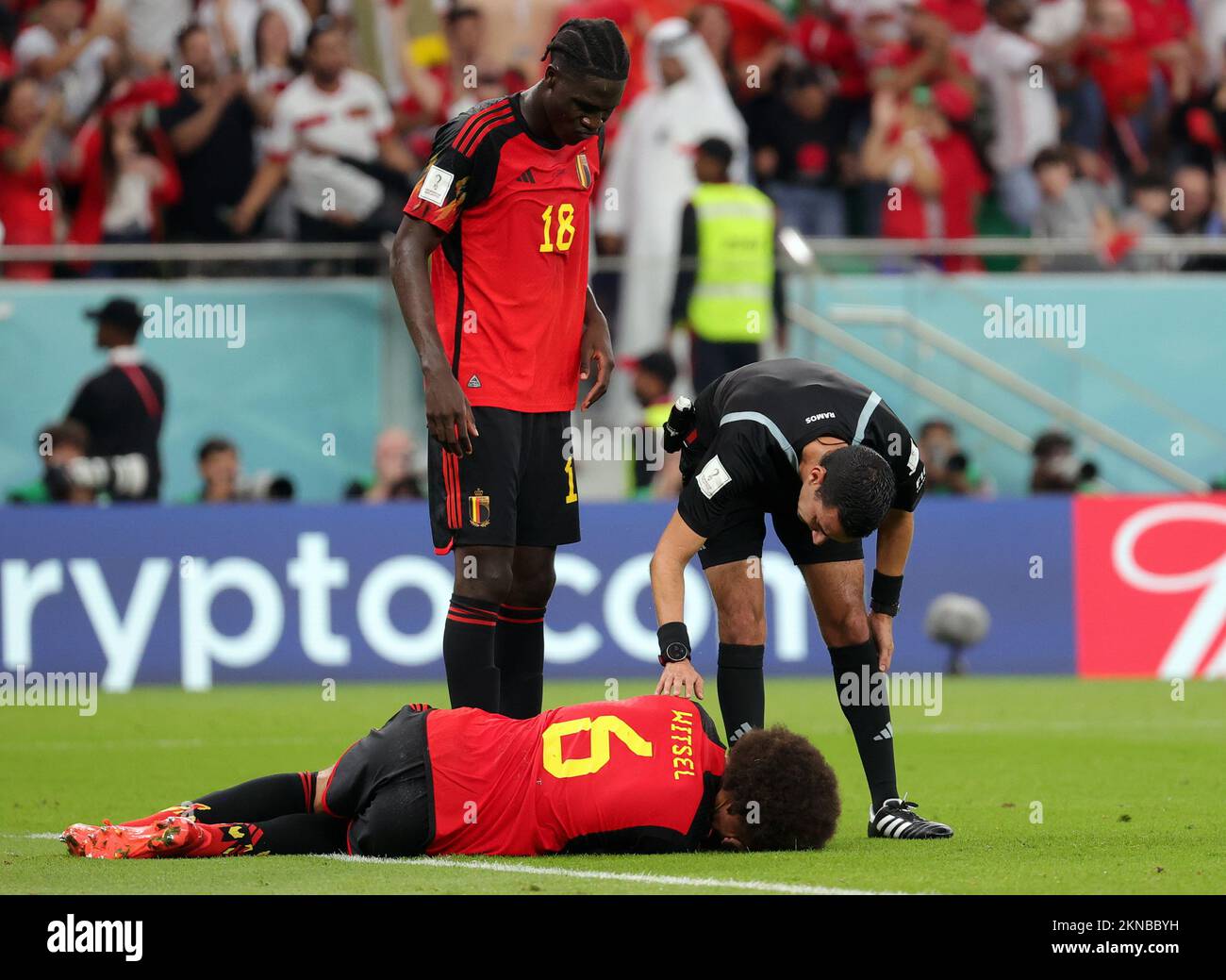 How have the Belgian Red Devils reacted to the injury? How have the Belgian Red Devils reacted to the injury?