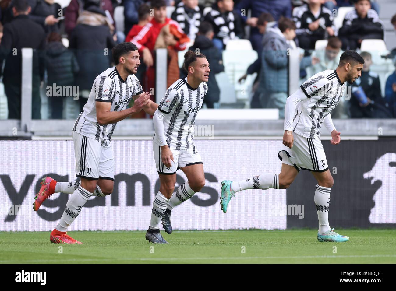 Turin, Italy, 27th November 2022. Michele Besaggio of Juventus during the Serie  C match at Allianz Stadium, Turin. Picture credit should read: Jonathan  Moscrop / Sportimage Stock Photo - Alamy