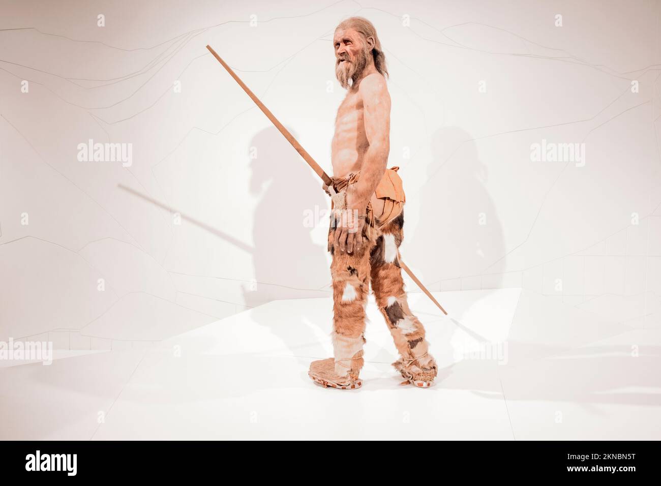 Ötzi, also called the Iceman. Bozen, Italy Stock Photo