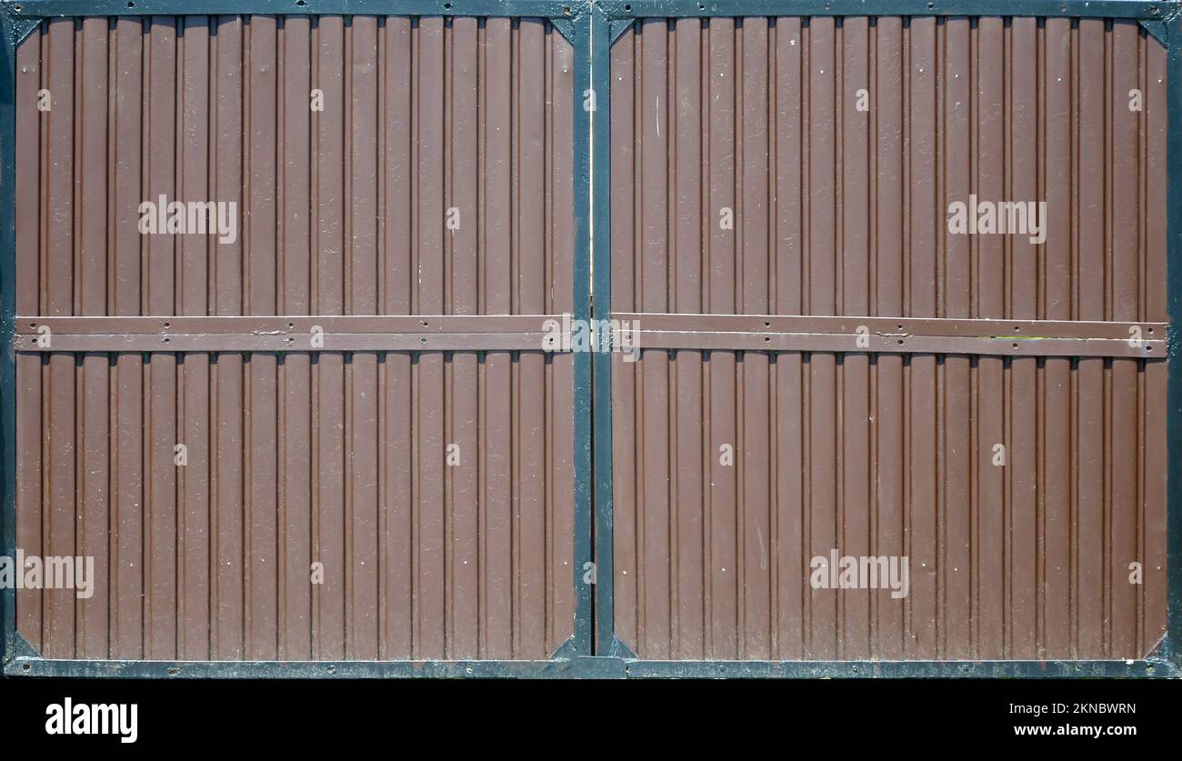 Dark brown metal Gates texture for transport entrance. Detailed texture