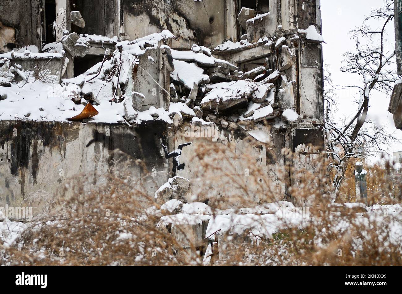 BORODIANKA, UKRAINE - NOVEMBER 22, 2022 - The Mural By England-based ...