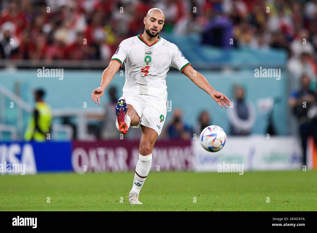 Doha, Qatar - November 27: Sofyan Amrabat Of Morocco During The Group F 