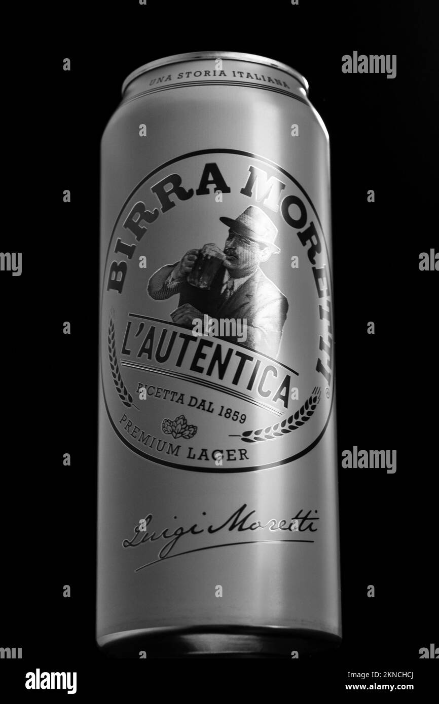 Birra Moretti beer. Bucharest, Romania, 2023 Stock Photo Alamy