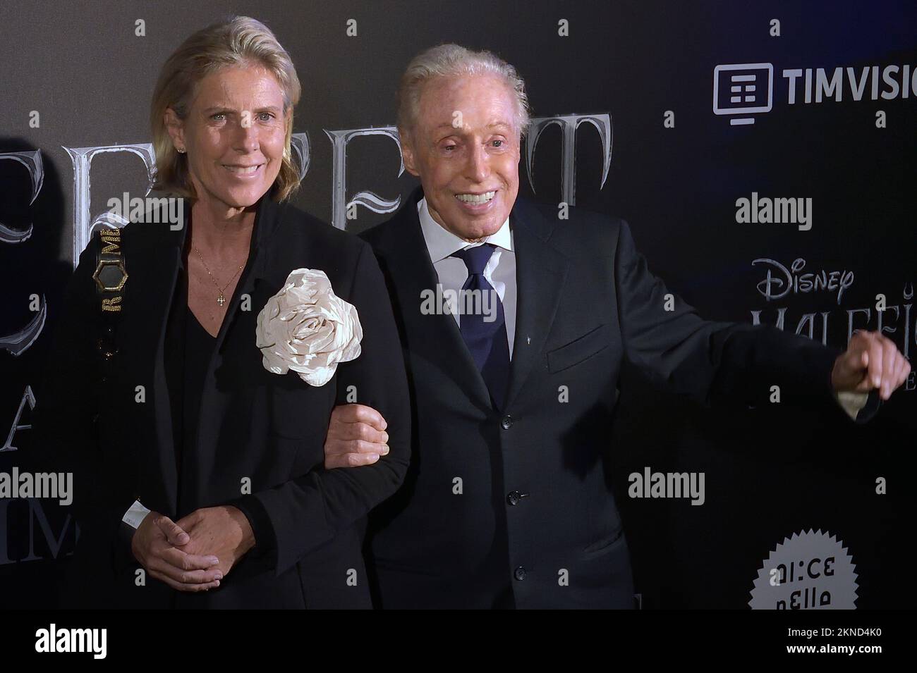 Italian fashion designer Renato Balestra and daughter Fabiana Balestra