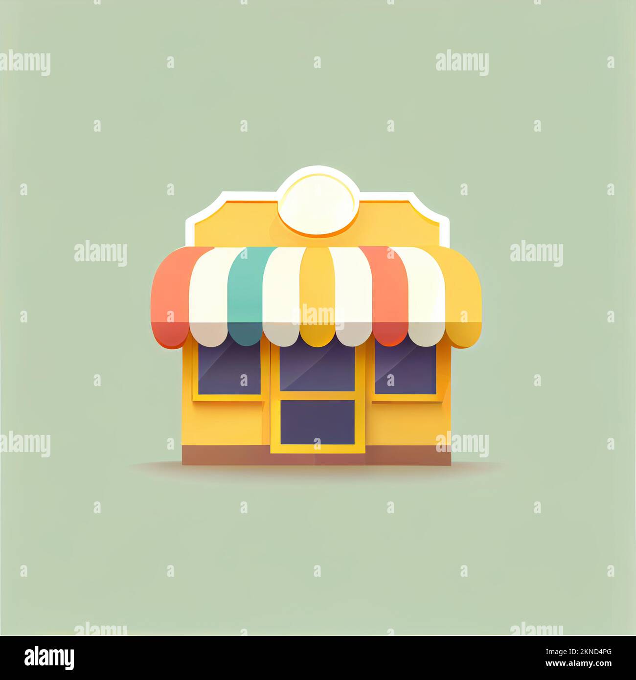 Mockup supermarket door hi-res stock photography and images - Alamy
