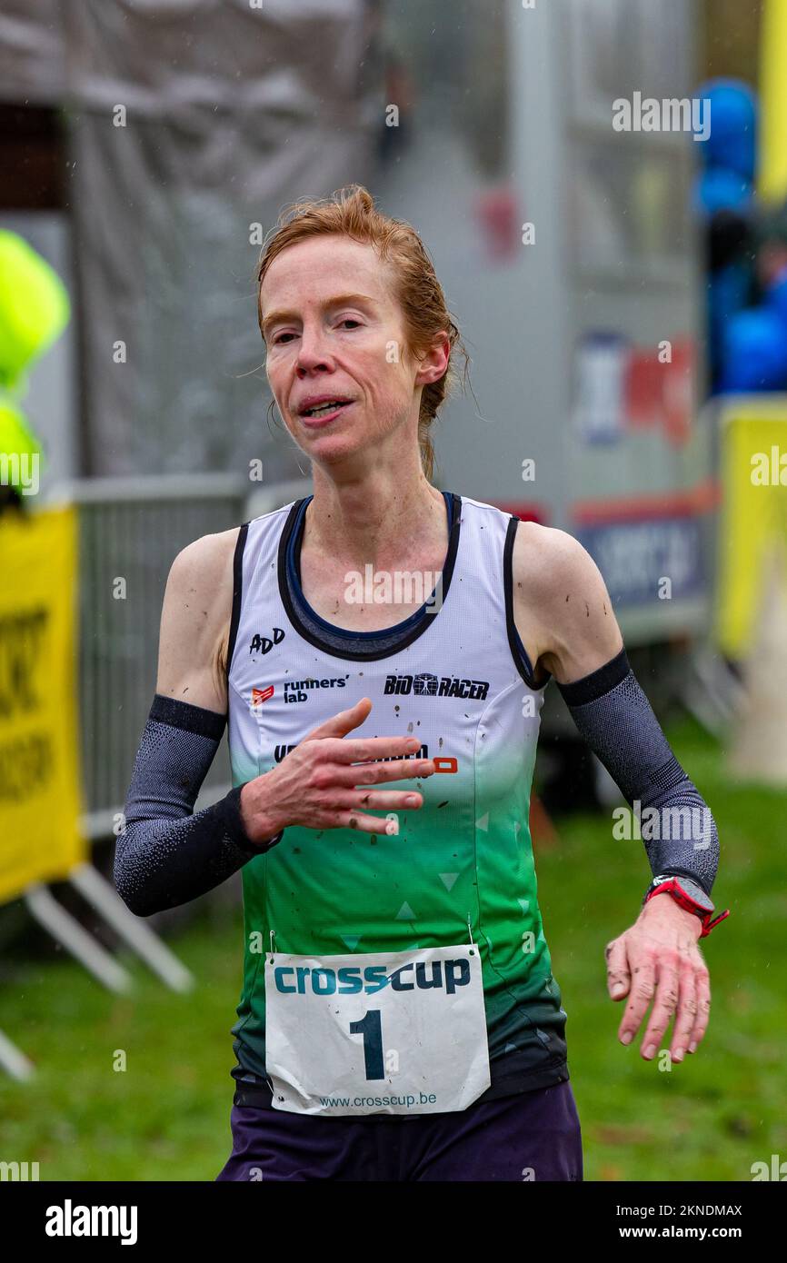Belgian Mieke Gorissen pictured in action during the women's race at