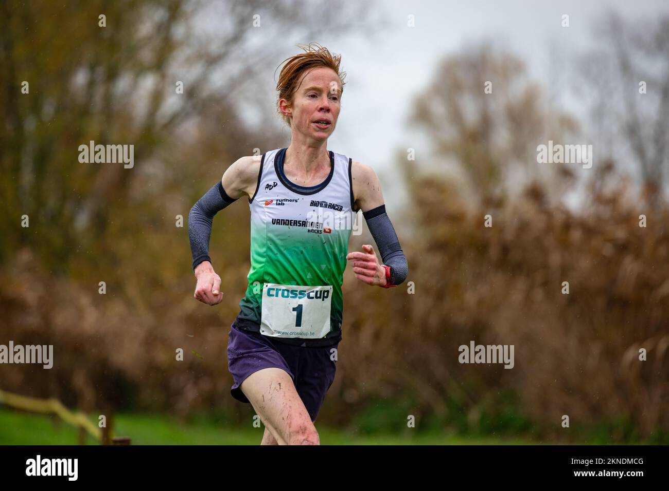 Belgian Mieke Gorissen pictured in action during the women's race at