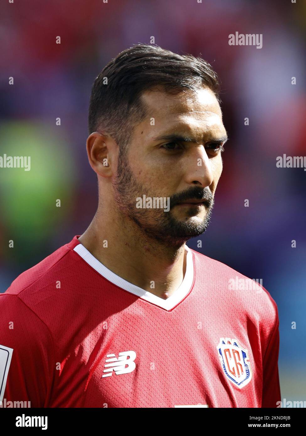AL-RAYYAN - Celso Borges of Costa Rica during the FIFA World Cup Qatar 2022 group E match between Japan and Costa Rica at Ahmad Bin Ali Stadium on November 27, 2022 in Al-Rayyan, Qatar. AP | Dutch Height | MAURICE OF STONE Stock Photo