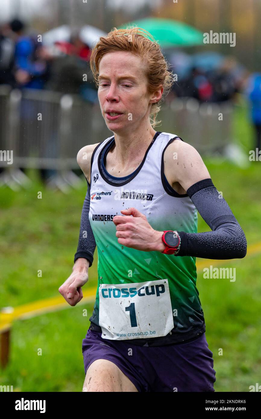 Belgian Mieke Gorissen pictured in action during the women's race at