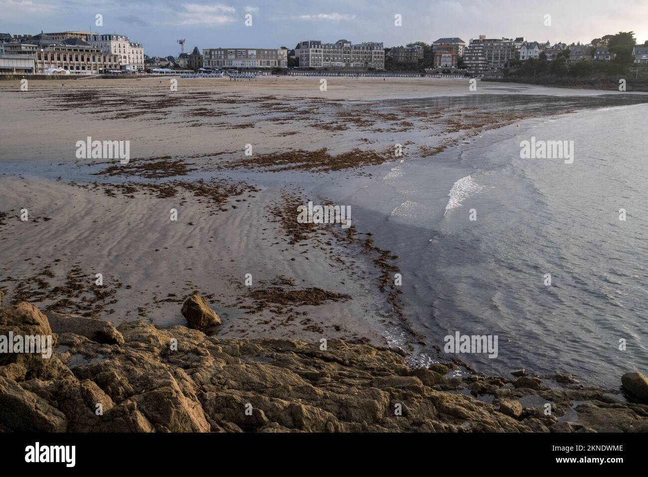France, Brittany, Dinard the 20210801. Illustration of daily life in